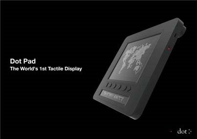 시각장애인을 위한 촉각그래픽 장치, 닷의 '닷패드' 2023.1.16 ⓒ정책브리핑 제공